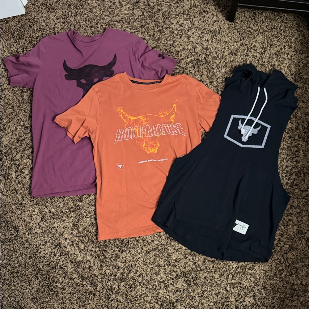 Under Armour Men's Orange 'Iron Paradise' Graphic Tee